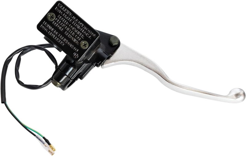 Vanlison Front Right Hand Brake Master Cylinder Compatible with Kawasaki Prairie 300 360 400 700 Bayou 300 Brute Force 650 Lakota 300 Mojave 250 KFX700 Part # 43015-1646 Black & Chrome - Image 1